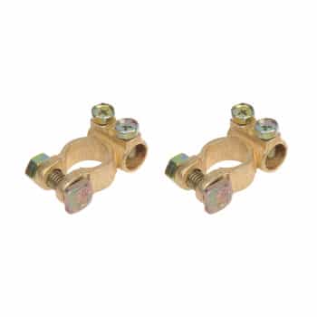 Jeu de pinces pour pôles de batterie (+) et (-) 35-50mm