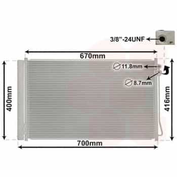 Condenseur, climatisation 30015710 International Radiators