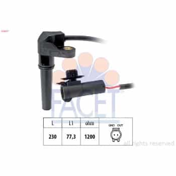 Capteur de vitesse de roue, boîte automatique Made in Italy - OE Equivalent