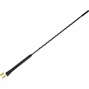 Antenne fouet 16V "low noise" AM/FM 41cm, avec adaptateurs M5 et M6
