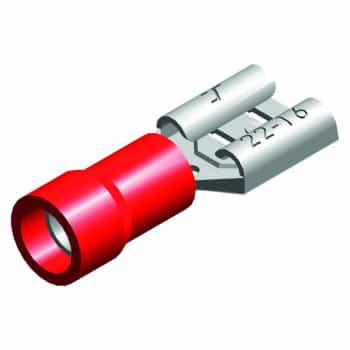 cosse de câble 5 pièces 4,8x0,8 rouge sous blister