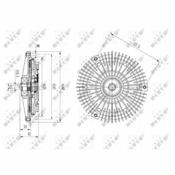 Embrayage, ventilateur de radiateur 49575 NRF
