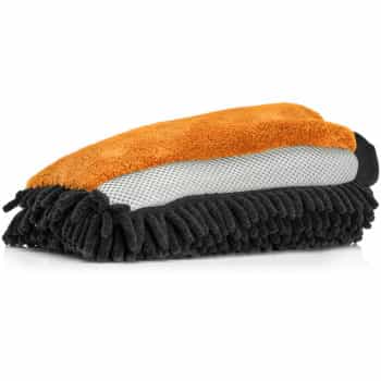 Gant de lavage en microfibre Nuke Guys 3 Way Wonder orange