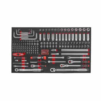 Jeu de douilles et clés Force 1/4" et 3/8" 192 pièces (EVA)