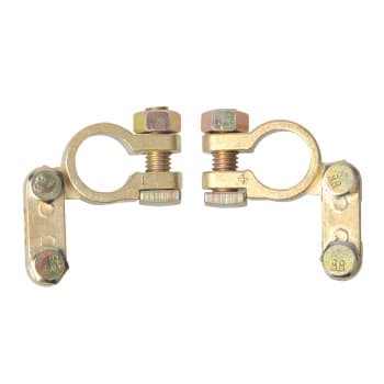 Jeu de bornes de batterie (+) et (-) dans le blister