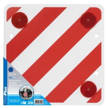 Tableau de marquage ProPlus plastique avec réflecteurs 500x500mm