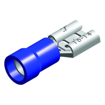 cosse de câble 5pcs.6,3x0,8 piggy back bleu 5pcs sous blister