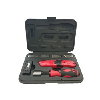 Jeu de couteaux grattoirs comprenant 25 couteaux