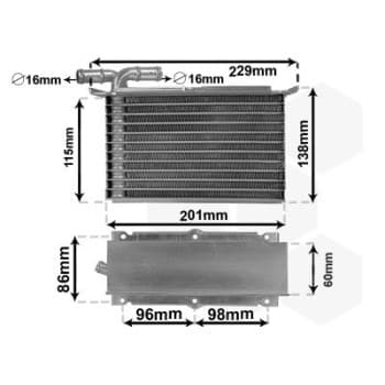 Intercooler, échangeur 58014703 International Radiators