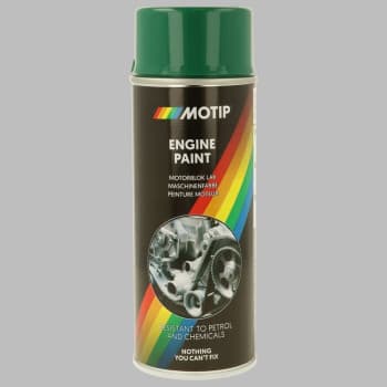 Peinture bloc moteur Motip résistante à la chaleur Vert Penta 400 ml