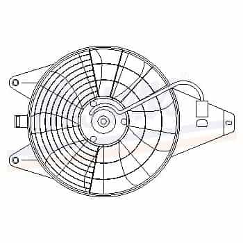Ventilateur, condenseur de climatisation